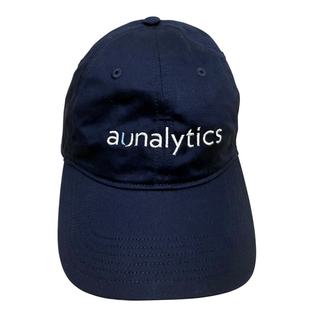 Under Armour Aunalyitics Logo Baseball Cap Hat Adjustable Mens Navy Blue OSFA